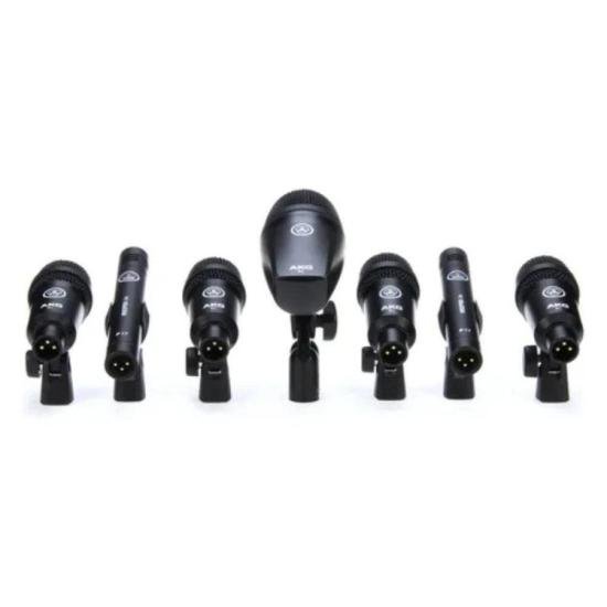 Kit De Microfones Para Bateria Drum Set Session Preto AKG por 4.198,99 à vista no boleto/pix ou parcele em até 12x sem juros. Compre na loja Mundomax!
