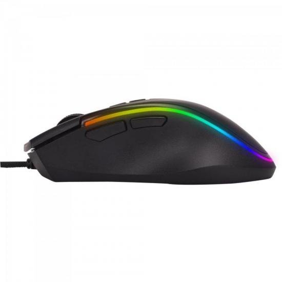 Mouse Gamer PRO M9 RGB Preto FORTREK por 139,90 à vista no boleto/pix ou parcele em até 5x sem juros. Compre na loja Mundomax!