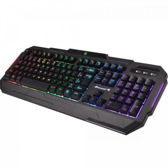 Teclado Gamer Pro K1 RGB Preto FORTREK por 176,90 à vista no boleto/pix ou parcele em até 7x sem juros. Compre na loja Mundomax!