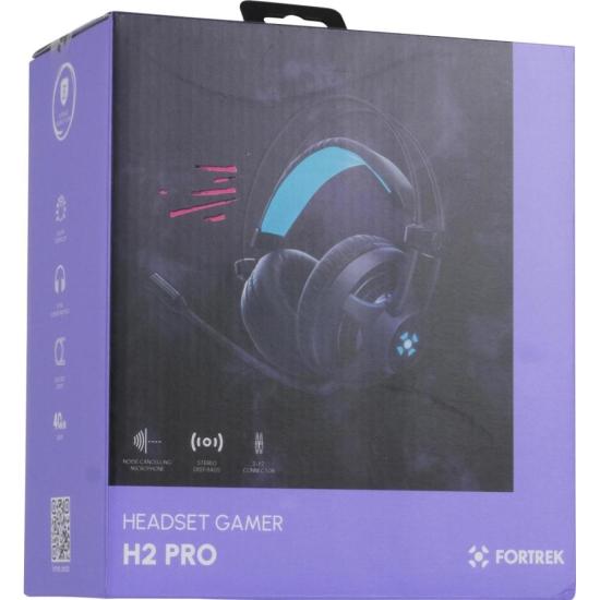 Headset Gamer Fortrek H2 P2 + USB Preto por 107,42 à vista no boleto/pix ou parcele em até 4x sem juros. Compre na loja Fortrek!
