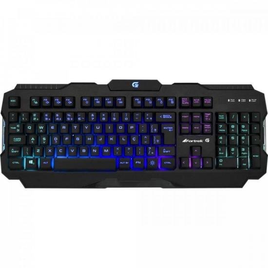 Teclado Gamer Pro K3 RGB Preto FORTREK por 163,90 à vista no boleto/pix ou parcele em até 6x sem juros. Compre na loja Mundomax!