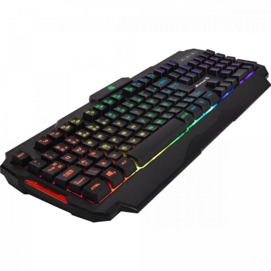 Teclado Gamer Pro K3 RGB Preto FORTREK por 163,90 à vista no boleto/pix ou parcele em até 6x sem juros. Compre na loja Mundomax!
