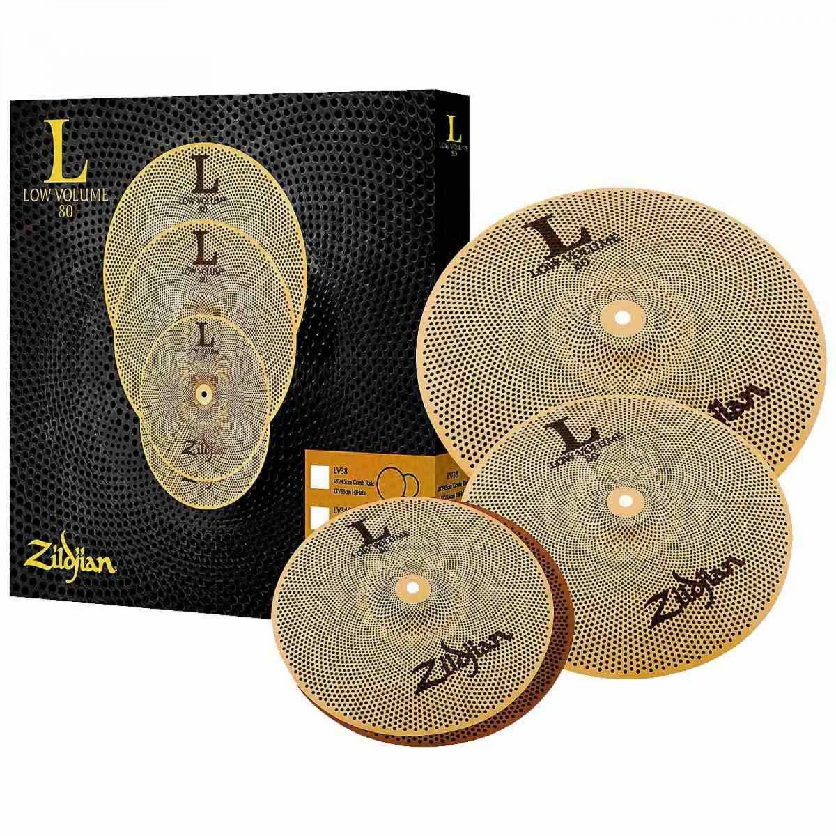 Kit Prato LOW VOLUME LV348 Cobre ZILDJIAN - Mundomax