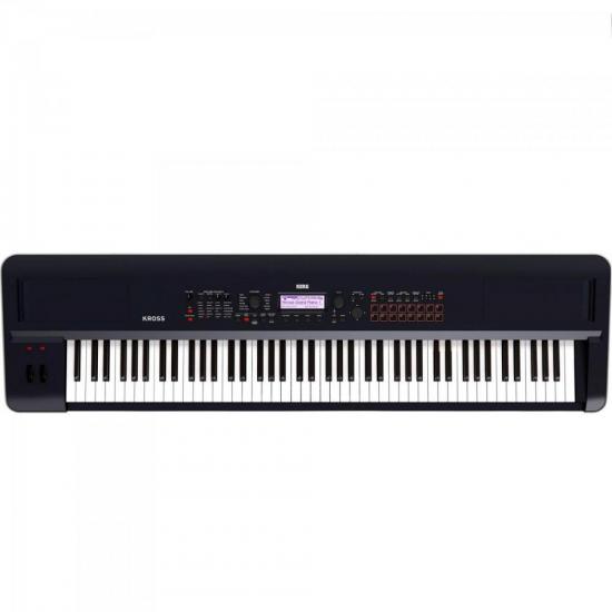 Teclado KORG Workstation KROSS2-88 Preto por 0,00 à vista no boleto/pix ou parcele em até 1x sem juros. Compre na loja Mundomax!