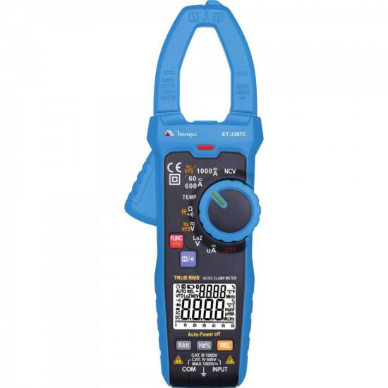 Alicate Amperimetro Digital ET3367C Azul MINIPA (64618)