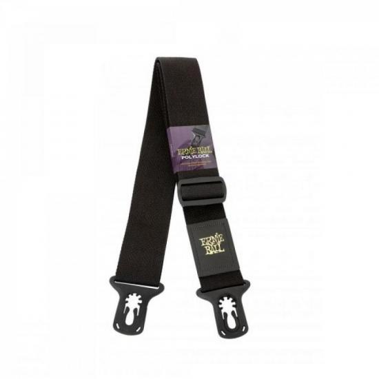 Correia p/ Instrumentos POLYLOCK Preta ERNIE BALL por 0,00 à vista no boleto/pix ou parcele em até 1x sem juros. Compre na loja Mundomax!