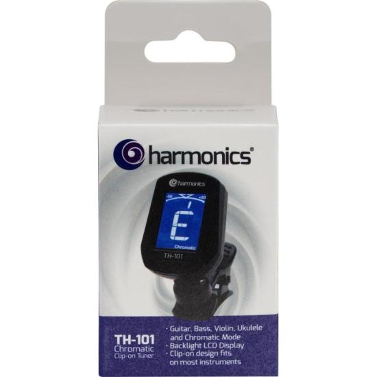 Afinador Clip Cromático Harmonics TH-101 por 34,00 à vista no boleto/pix ou parcele em até 1x sem juros. Compre na loja Mundomax!