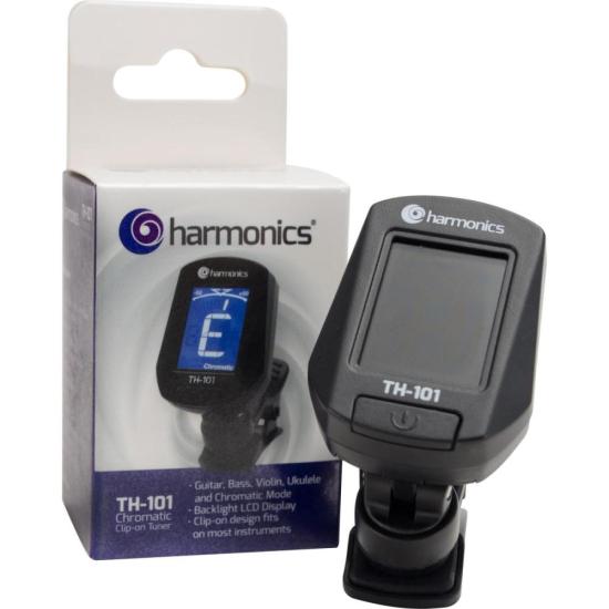 Afinador Clip Cromático Harmonics TH-101 por 34,00 à vista no boleto/pix ou parcele em até 1x sem juros. Compre na loja Mundomax!