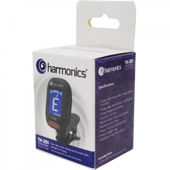 Afinador Clip CromáticoTH-201 HARMONICS por 33,99 à vista no boleto/pix ou parcele em até 1x sem juros. Compre na loja Mundomax!