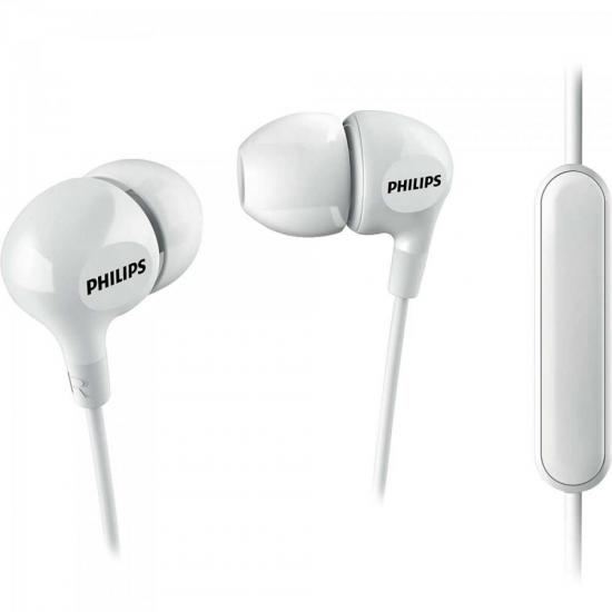 Fone de Ouvido com Microfone SHE3555WT/00 Branco PHILIPS por 0,00 à vista no boleto/pix ou parcele em até 1x sem juros. Compre na loja Mundomax!