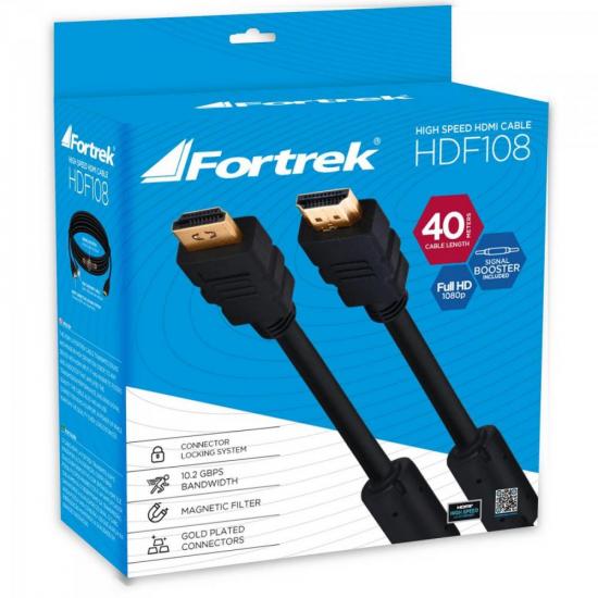 Cabo HDMI 1.4 40m 1080P 30HZ Preto HDF-108 FORTREK por 361,90 à vista no boleto/pix ou parcele em até 10x sem juros. Compre na loja Mundomax!
