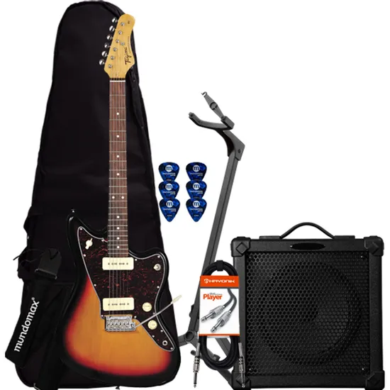 Kit Guitarra TAGIMA Woodstock TW61 Sunburst + Cubo + Acessórios (64770)