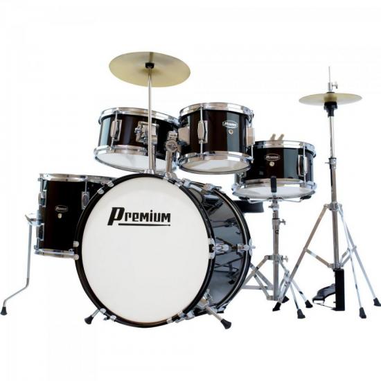 Bateria Infantil DX40J Preto PREMIUM (64779)