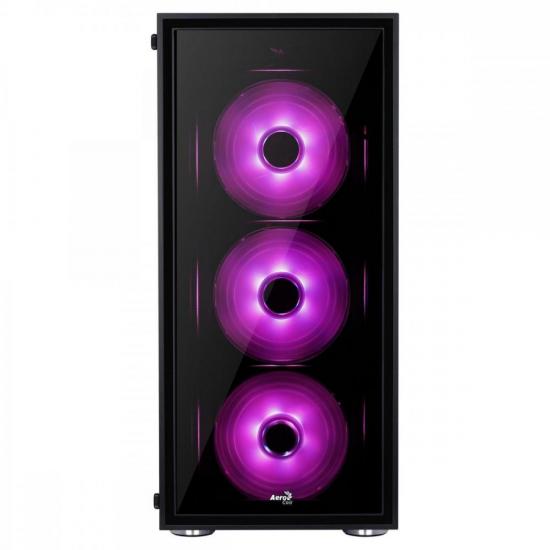Gabinete Mid Tower ATX QUARTZ RGB Preto AEROCOOL por 742,90 à vista no boleto/pix ou parcele em até 10x sem juros. Compre na loja Mundomax!