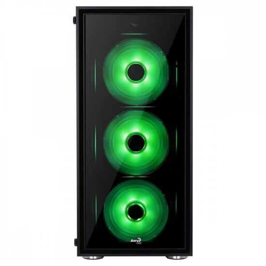Gabinete Mid Tower ATX QUARTZ RGB Preto AEROCOOL por 742,90 à vista no boleto/pix ou parcele em até 10x sem juros. Compre na loja Mundomax!