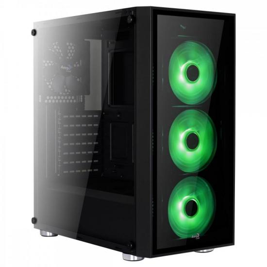 Gabinete Mid Tower ATX QUARTZ RGB Preto AEROCOOL por 742,90 à vista no boleto/pix ou parcele em até 10x sem juros. Compre na loja Mundomax!