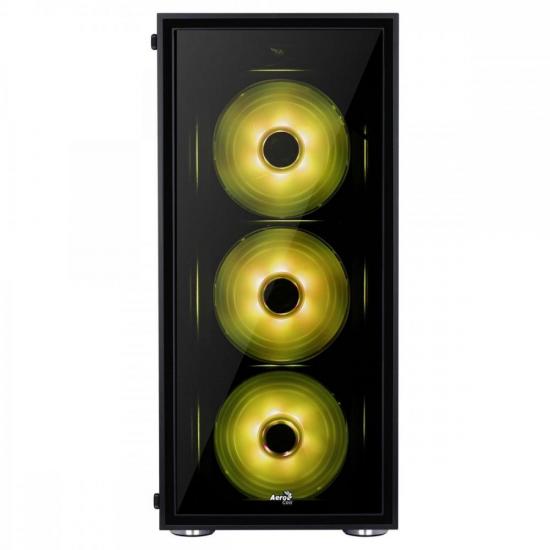 Gabinete Mid Tower ATX QUARTZ RGB Preto AEROCOOL por 742,90 à vista no boleto/pix ou parcele em até 10x sem juros. Compre na loja Mundomax!