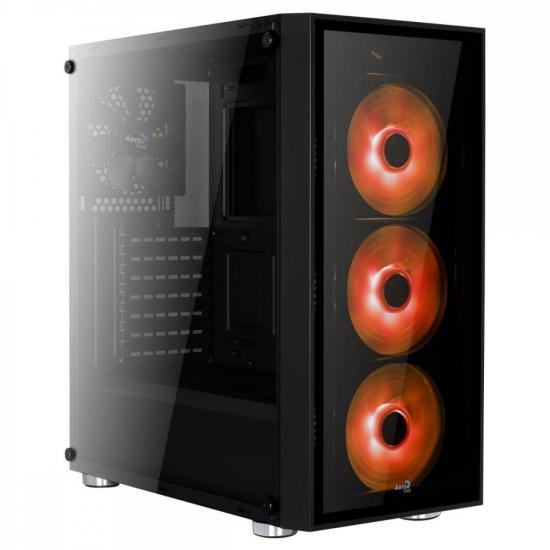 Gabinete Mid Tower ATX QUARTZ RGB Preto AEROCOOL por 742,90 à vista no boleto/pix ou parcele em até 10x sem juros. Compre na loja Mundomax!