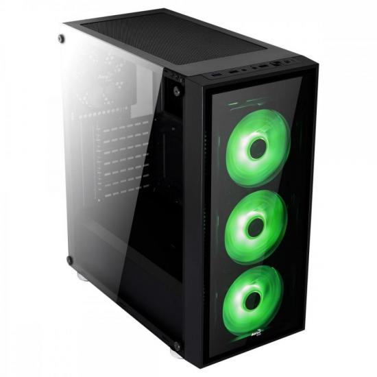Gabinete Mid Tower ATX QUARTZ RGB Preto AEROCOOL por 742,90 à vista no boleto/pix ou parcele em até 10x sem juros. Compre na loja Mundomax!