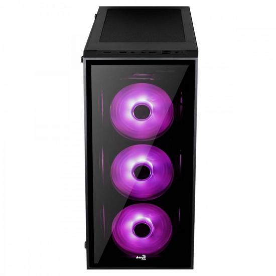 Gabinete Mid Tower ATX QUARTZ RGB Preto AEROCOOL por 742,90 à vista no boleto/pix ou parcele em até 10x sem juros. Compre na loja Mundomax!
