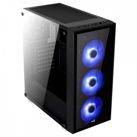 Gabinete Mid Tower ATX QUARTZ RGB Preto AEROCOOL por 742,90 à vista no boleto/pix ou parcele em até 10x sem juros. Compre na loja Mundomax!