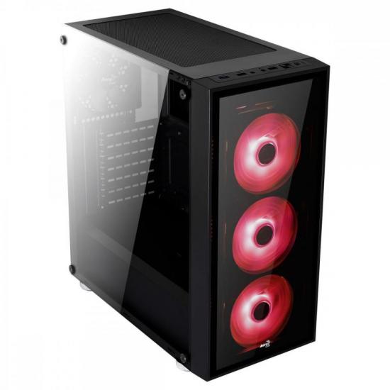 Gabinete Mid Tower ATX QUARTZ RGB Preto AEROCOOL por 742,90 à vista no boleto/pix ou parcele em até 10x sem juros. Compre na loja Mundomax!