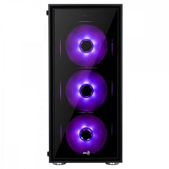 Gabinete Mid Tower ATX QUARTZ RGB Preto AEROCOOL por 742,90 à vista no boleto/pix ou parcele em até 10x sem juros. Compre na loja Mundomax!