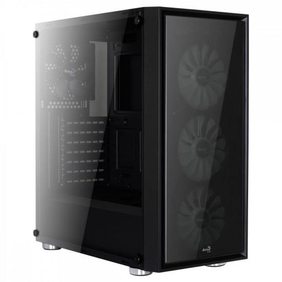 Gabinete Mid Tower ATX QUARTZ RGB Preto AEROCOOL por 742,90 à vista no boleto/pix ou parcele em até 10x sem juros. Compre na loja Mundomax!