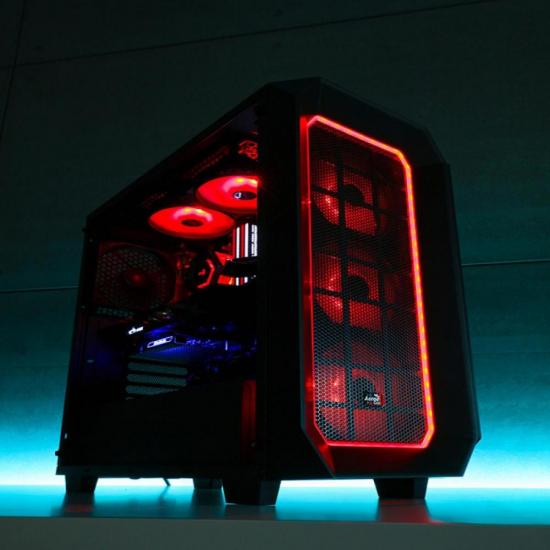 Gabinete Mid Tower c/ LED RGB P7-C0 Preto AEROCOOL por 539,90 à vista no boleto/pix ou parcele em até 10x sem juros. Compre na loja Mundomax!