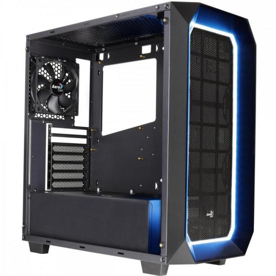 Gabinete Mid Tower c/ LED RGB P7-C0 Preto AEROCOOL por 539,90 à vista no boleto/pix ou parcele em até 10x sem juros. Compre na loja Mundomax!