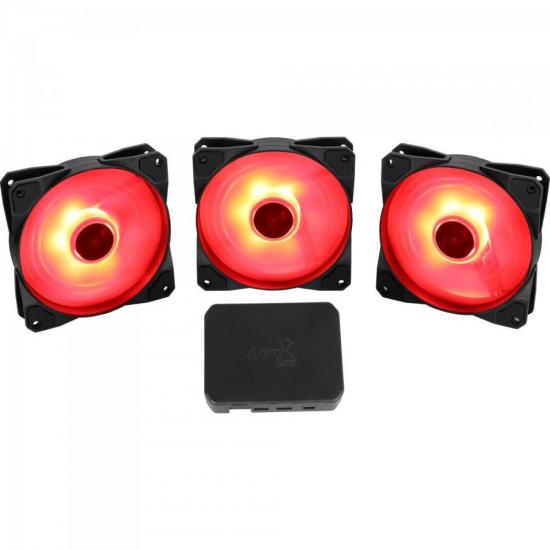 Cooler FAN Triplo RGB c/ Controlador P7-F12 PRO Preto AEROCOOL por 259,90 à vista no boleto/pix ou parcele em até 10x sem juros. Compre na loja Mundomax!