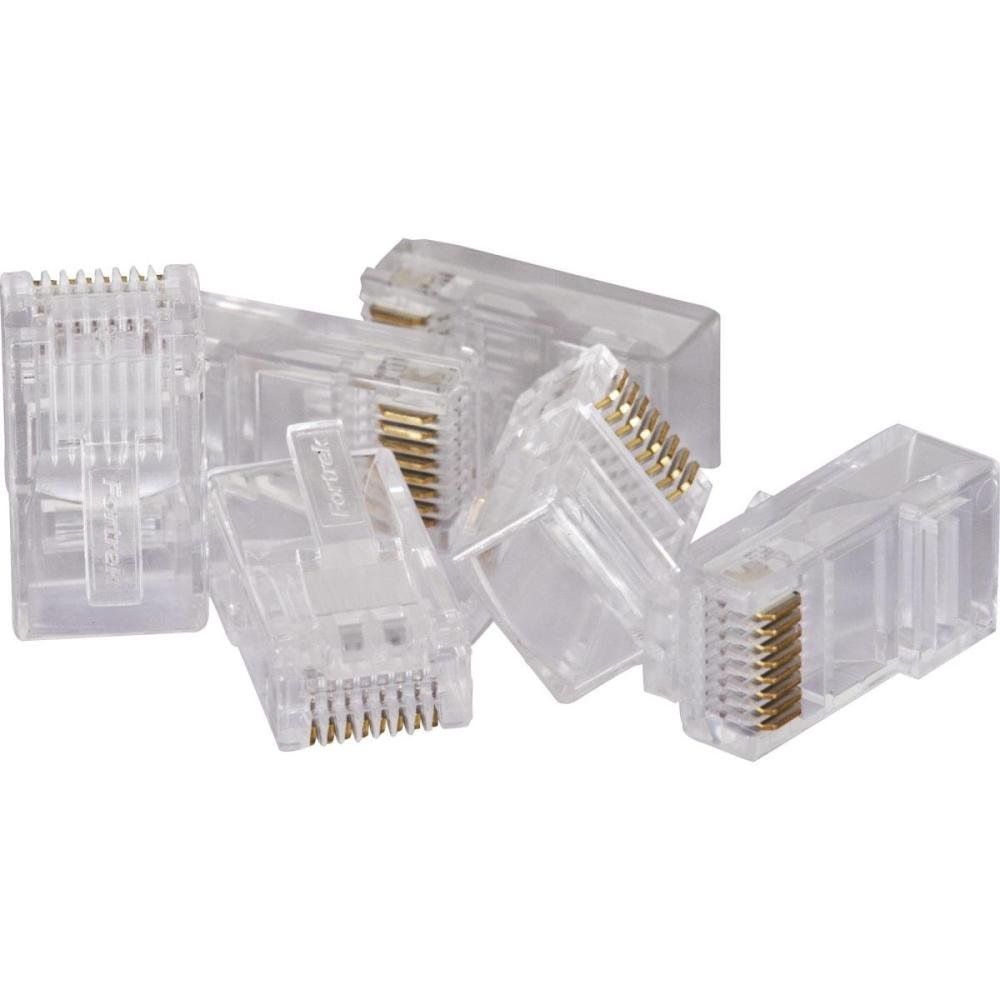 Conector Macho Cat6 Rj45 112 Fortrek Fk 140e 100 Und Mundomax