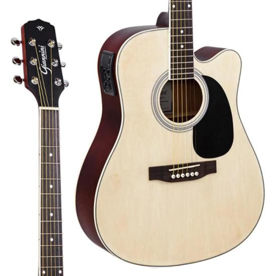 Violão Giannini GDC1 CEQ Eletroacústico Aço Natural Satin por 789,00 à vista no boleto/pix ou parcele em até 10x sem juros. Compre na loja Mundomax!