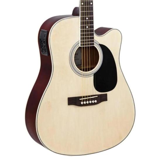 Violão Giannini GDC1 CEQ Eletroacústico Aço Natural Satin por 789,00 à vista no boleto/pix ou parcele em até 10x sem juros. Compre na loja Mundomax!