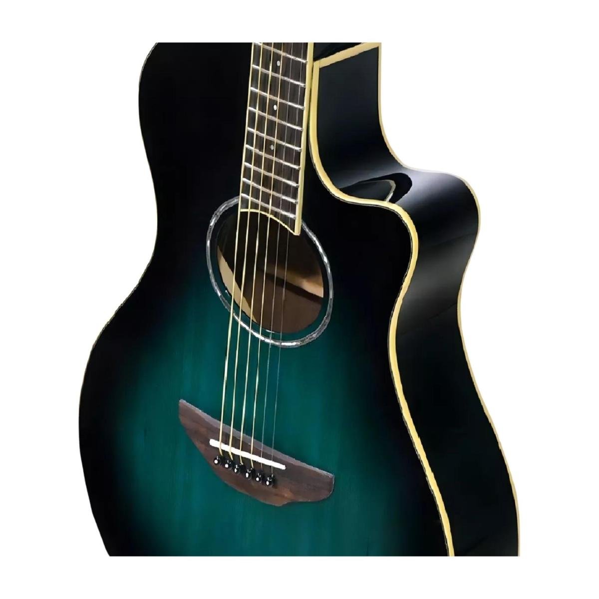 Violão Yamaha APX600 Eletroacústico Aço Oriental Blue Burst - Mundomax