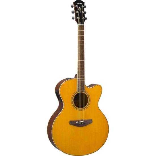 Violão Yamaha CPX600 Eletroacústico Aço Natural (Vintage Tint) por 3.149,00 à vista no boleto/pix ou parcele em até 12x sem juros. Compre na loja Mundomax!