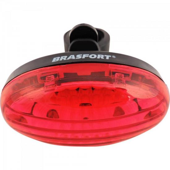 Lanterna Traseira LED p/ Bike Preto BRASFORT por 0,00 à vista no boleto/pix ou parcele em até 1x sem juros. Compre na loja Mundomax!
