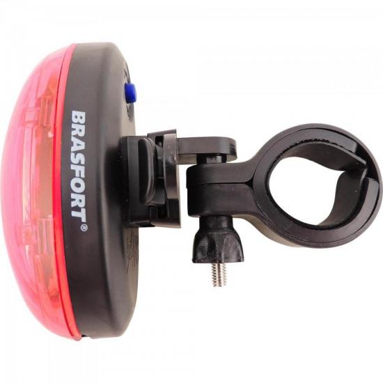 Lanterna Traseira LED p/ Bike Preto BRASFORT por 0,00 à vista no boleto/pix ou parcele em até 1x sem juros. Compre na loja Mundomax!