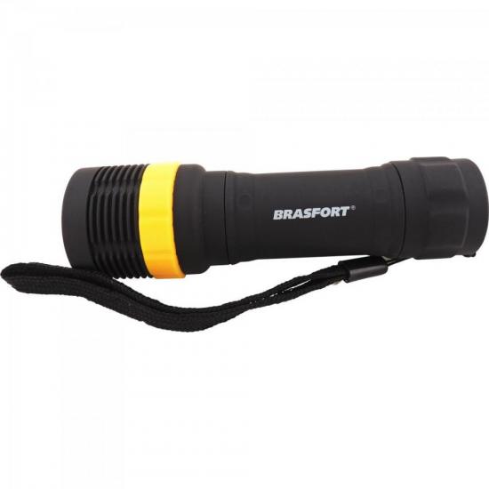 Lanterna LED Mini ABS C/ Zoom Preto BRASFORT por 26,99 à vista no boleto/pix ou parcele em até 1x sem juros. Compre na loja Mundomax!