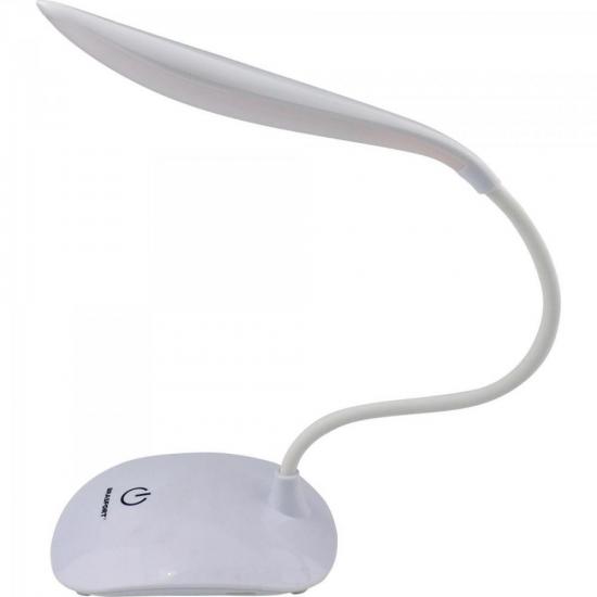 Luminaria de Mesa LED USB Flex Branco Brasfort por 53,99 à vista no boleto/pix ou parcele em até 2x sem juros. Compre na loja Mundomax!