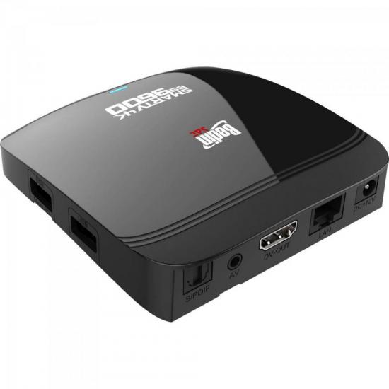 Smart Box Android 4K BS9600 Preto BEDINSAT por 0,00 à vista no boleto/pix ou parcele em até 1x sem juros. Compre na loja Mundomax!