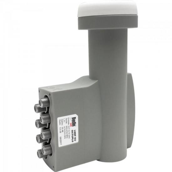 LNBF Banda Ku Universal OCTUPLO Cinza BEDINSAT por 0,00 à vista no boleto/pix ou parcele em até 1x sem juros. Compre na loja Mundomax!