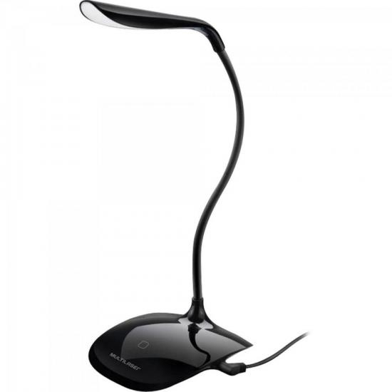 Luminária LED USB 3 Níveis de Luz AC272 Preta MULTILASER por 0,00 à vista no boleto/pix ou parcele em até 1x sem juros. Compre na loja Mundomax!