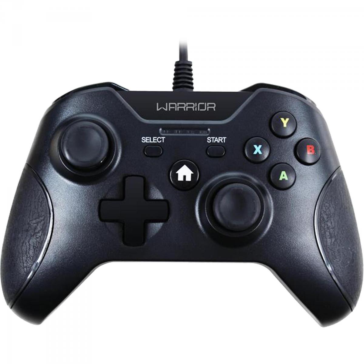 Controle WARRIOR Gamer p/ Xbox One e PC JS078 Preto MULTILASER