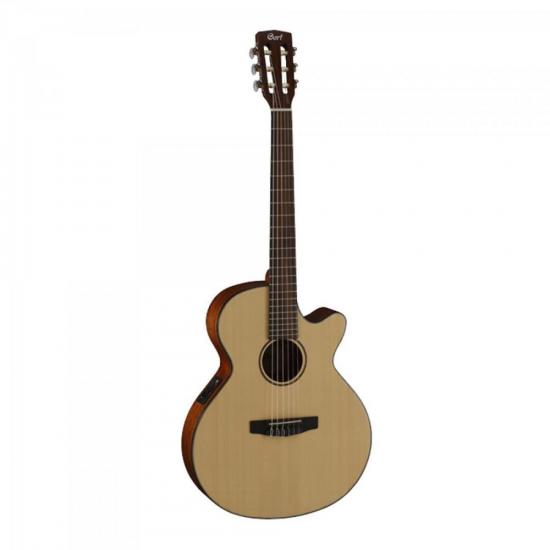 Violão CORT Eletroacústico Slim Nylon CEC3 Natural Satin por 0,00 à vista no boleto/pix ou parcele em até 1x sem juros. Compre na loja Mundomax!