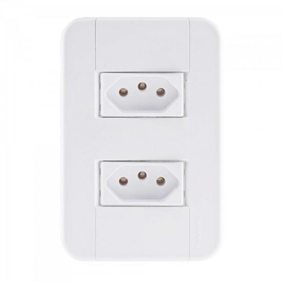 Tomada Dupla 4x2 c/ 2 Tomadas 2P+T 20A 250V Tablet Branco TRAMONTINA por 0,00 à vista no boleto/pix ou parcele em até 1x sem juros. Compre na loja Mundomax!