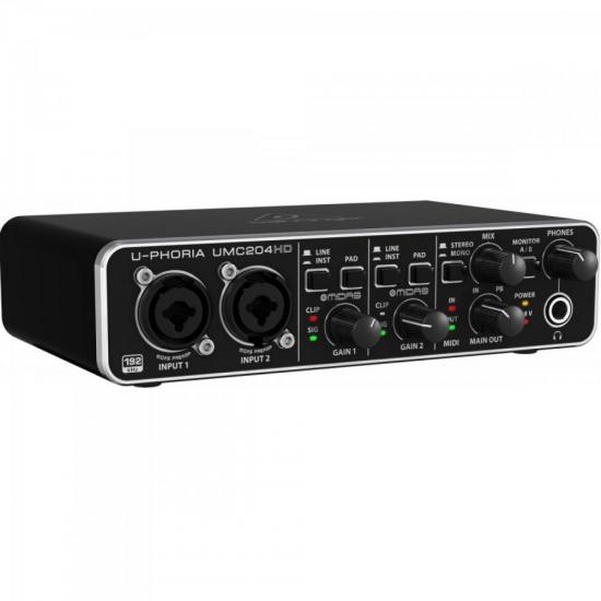 Interface UMC204 HD Preto BEHRINGER por 1.591,99 à vista no boleto/pix ou parcele em até 12x sem juros. Compre na loja Mundomax!