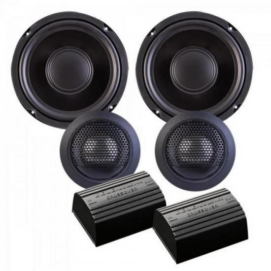 Kit Alto Falante + Tweeter + Crossover 2 Vias 6\" 60W RMS 4 Ohms Multi por 0,00 à vista no boleto/pix ou parcele em até 1x sem juros. Compre na loja Mundomax!