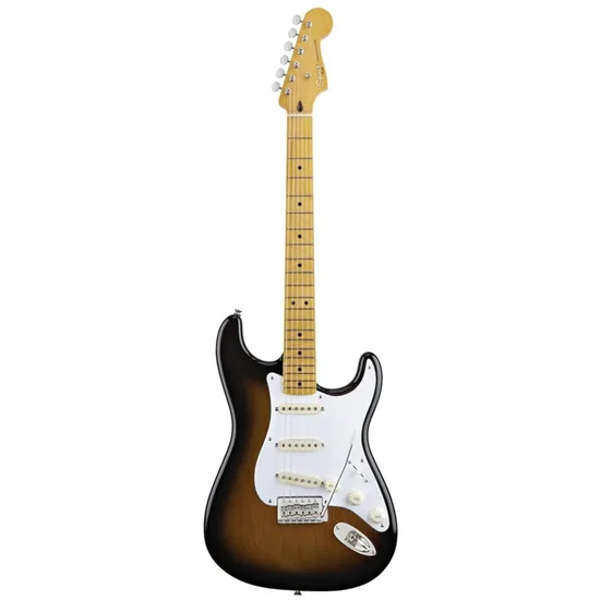 Guitarra SQUIER STRATOCASTER CLASSIC VIBER 50S Sunburst por 0,00 à vista no boleto/pix ou parcele em até 1x sem juros. Compre na loja Mundomax!