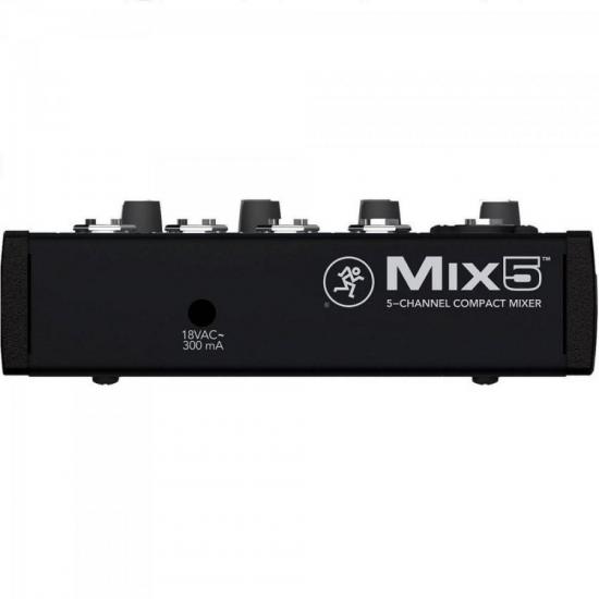 Mesa de Som 5 Canais Mix5 Preta MACKIE por 0,00 à vista no boleto/pix ou parcele em até 1x sem juros. Compre na loja Mundomax!